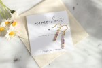 MAMA Alfabet Morse'a + Kamień urodzeniowy Birthstone