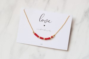 'LOVE' MORSE CODE NECKLACE