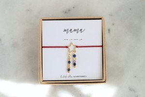 MAMA Alfabet Morse'a + Kamień urodzeniowy Birthstone + Zodiak
