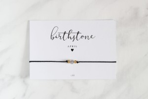 KWIECIEŃ - APRIL Birthstone Bracelet