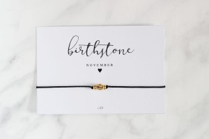LISTOPAD - NOVEMBER Birthstone Bracelet