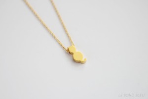 Gold Plated Cat Necklace