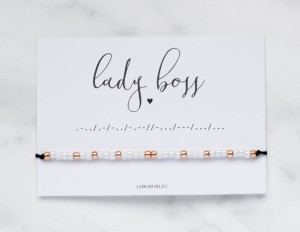 LADY BOSS Morse Code Bracelet
