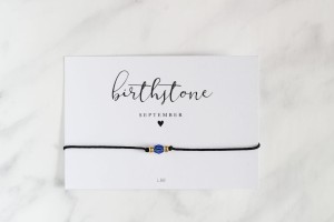 WRZESIEŃ - SEPTEMBER Birthstone Bracelet